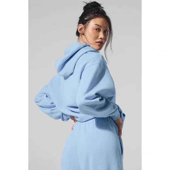 Alo Yoga Accolade Hoodie Seashell Blue XS - Picture 2 of 10